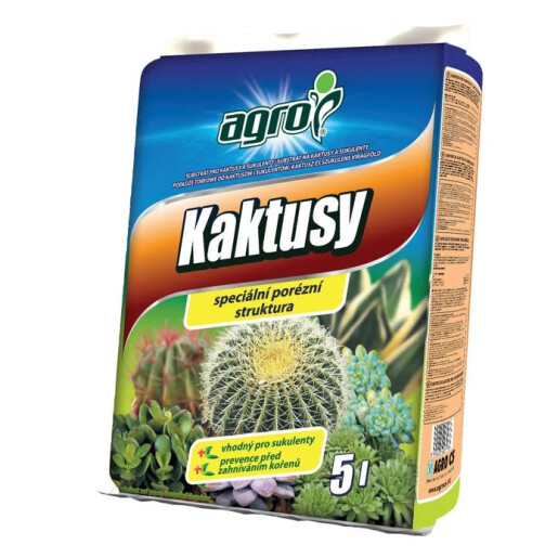 Substrat pentru cactusi si plante suculente 5 litri, Agro CS