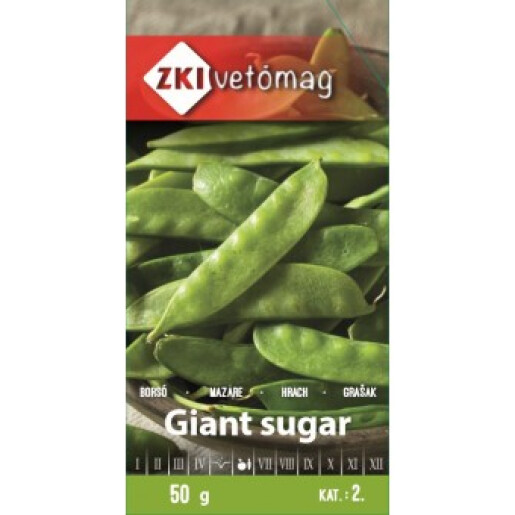 Seminte mazare dulce GIANT SUGAR 50gr, ZKI