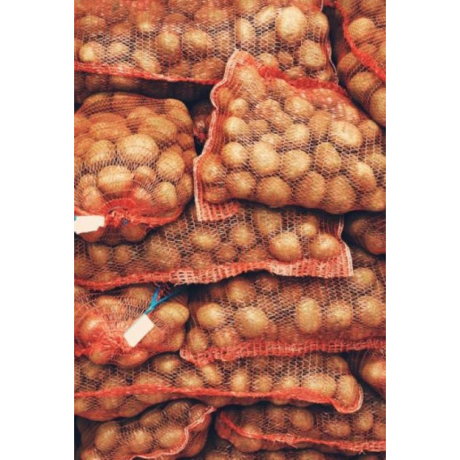 Saci plasa raschel 10 kg 37x50cm, culoare: portocaliu, 100 buc./set