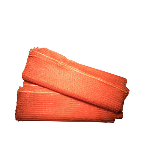 Saci plasa raschel 10 kg 37x50cm, culoare: portocaliu, 100 buc./set