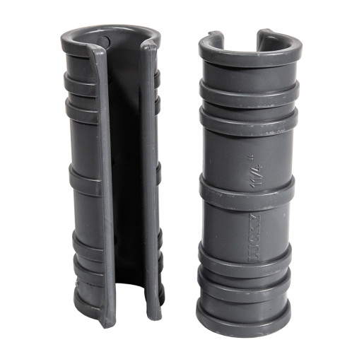 Clips bagheta pentru prindere folie solar, polipropilena, gri, 1 1/4 tol (FI 40), 15 cm lungime