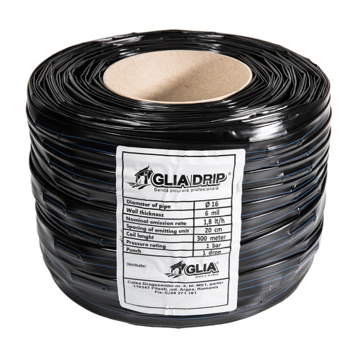 Banda picurare | 6mil | DG 20 | 1.8l/h | 300 ml/rola