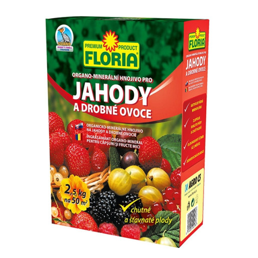 Ingrasamant organo-mineral FLORIA pentru capsuni si fructe mici 2.5kg, Agro CS