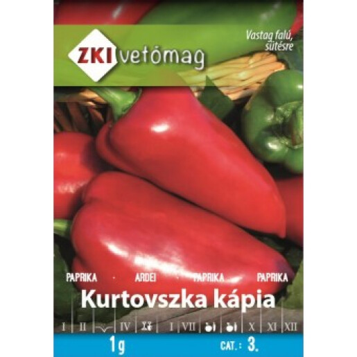 Seminte ardei Kurtovszka kapia 1gr, ZKI