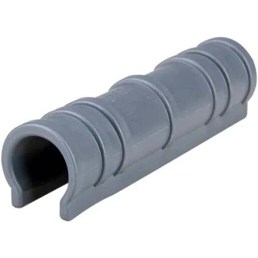 Clips bagheta pentru prindere folie solar, polipropilena, gri, 1 tol (FI 32), 15 cm lungime