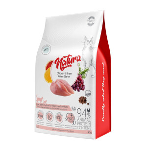 Hrană pentru pisicuțe Natura, cu Pui și Struguri, 2 Kg