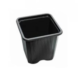 Ghiveci Patrat VQF 7X7X8cm negru, Teku