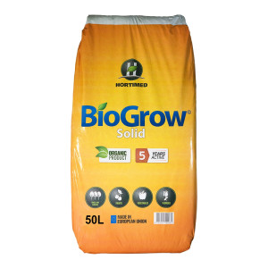 Ingrasamant BioGrow solid 50 litri, Hortimed, contine materii naturale si ecologice pure