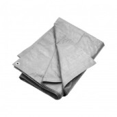 Prelata impermeabila UV 4m X 6m, 160g/mp, culoare gri