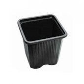 Ghiveci Patrat VQF 7X7X6.5cm negru, Teku