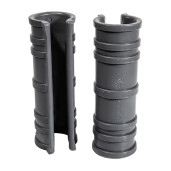 Clips bagheta pentru prindere folie solar, polipropilena, gri, 1 1/4 tol (FI 40), 15 cm lungime