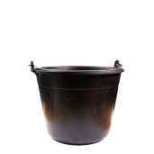 Galeata plastic cu maner metalic-12L