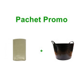 Pachet PROMO: saci regenerati -10buc, recipient flexibil cu manere -1buc.