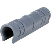 Clips bagheta pentru prindere folie solar, polipropilena, gri, 1 tol (FI 32), 15 cm lungime